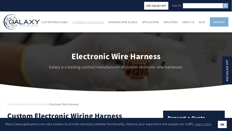 Custom Electronic Wiring Harness Manufacturer