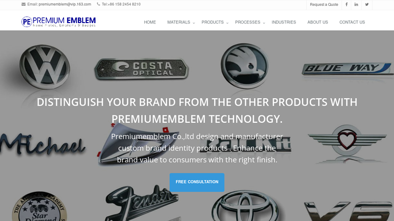 Custom Emblems, Badges & Nameplates