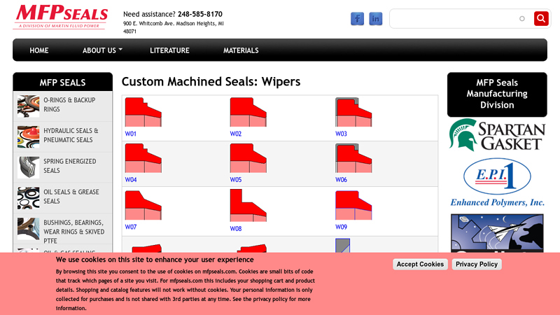 Custom Machined Seals: Wipers