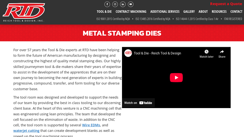 Custom Metal Stamping Dies