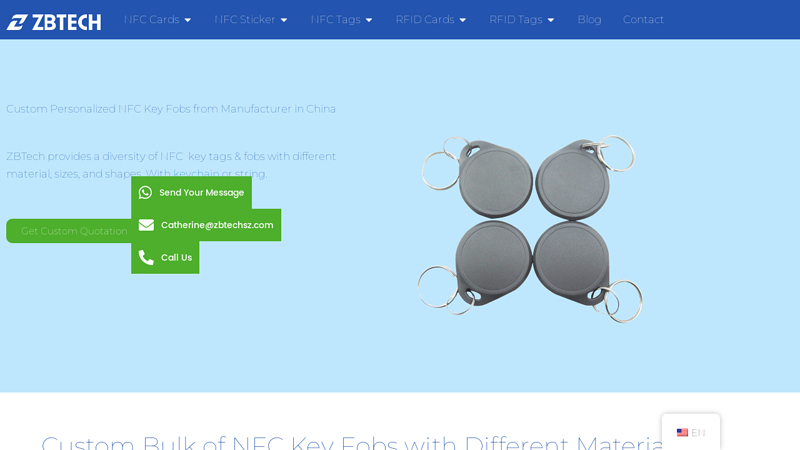 Custom NFC Key Fobs from Manufacturer in China