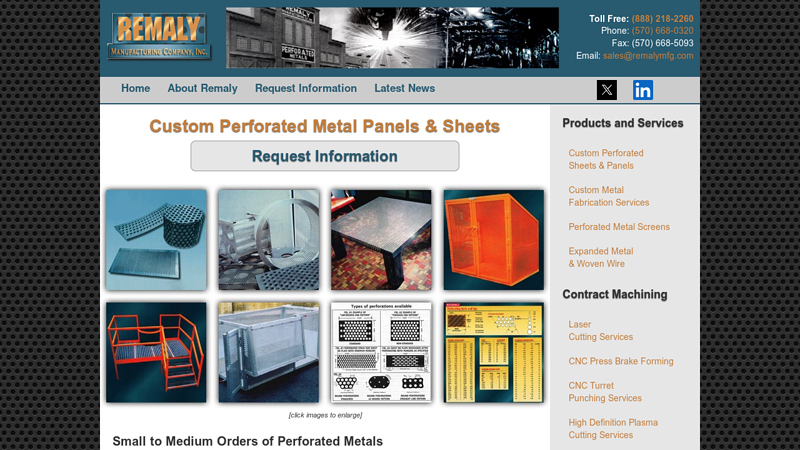 Custom Perforated Metal Panels & Sheets