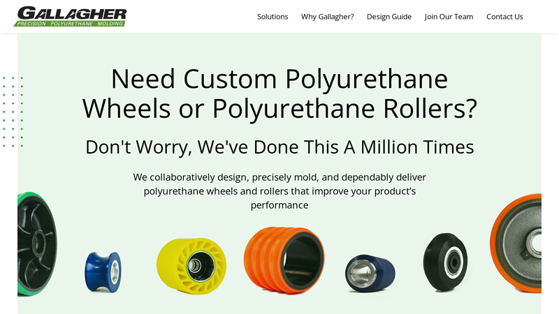 Custom Polyurethane Wheels and Polyurethane Rollers