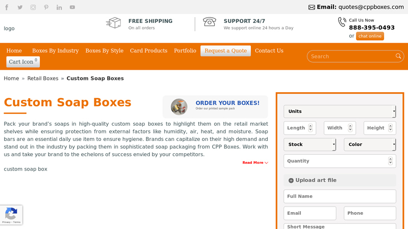 Custom Soap Boxes with Logo at Wholesale Rates