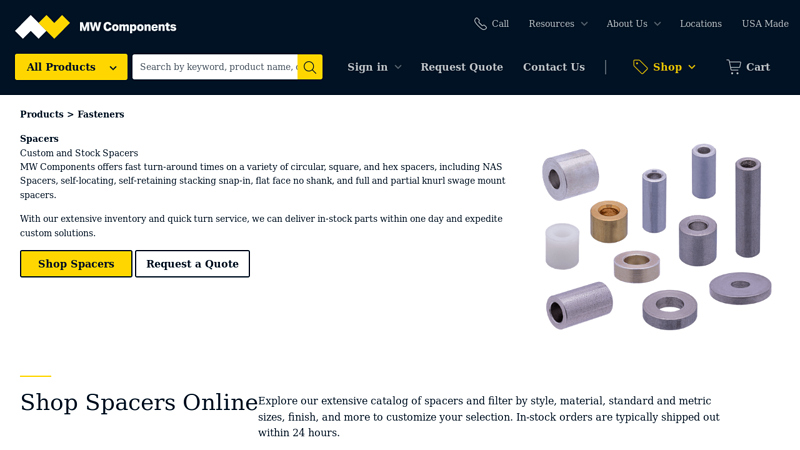 Custom & Stock Spacer Manufacturer