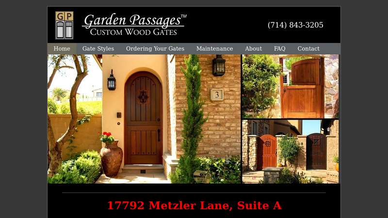 Custom Wood Gates By Garden Passages