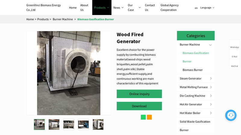 Customized Wood Fired Generator Manufacturers and Suppliers