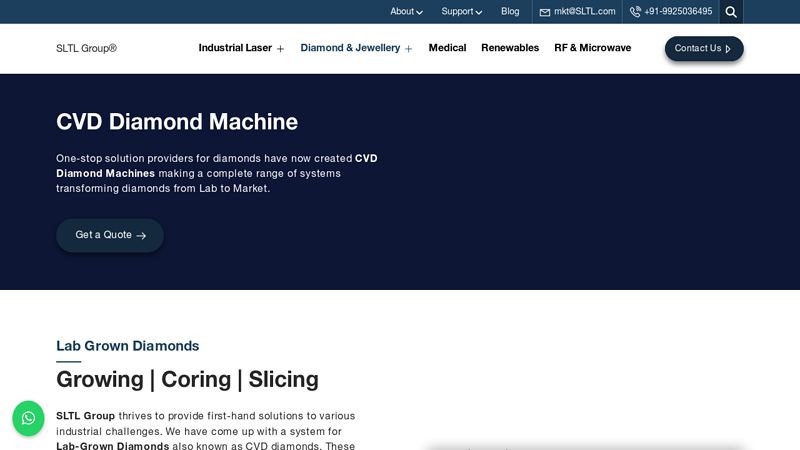 CVD Diamond Machine Manufacturer India