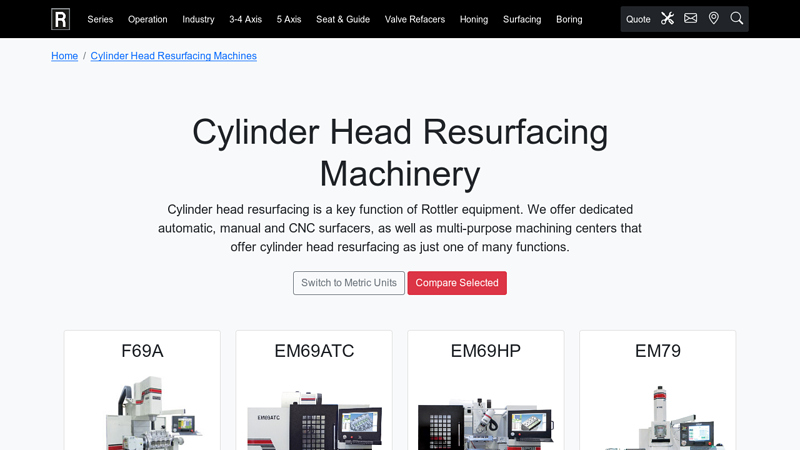Cylinder Head Resurfacing Machinery