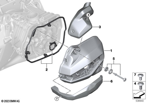 Cylinder Head with Cover for 2023 BMW