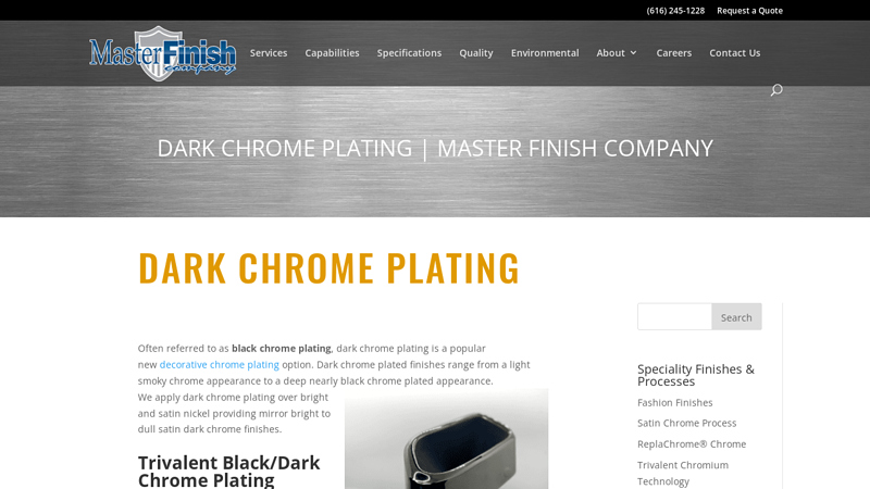 Dark Chrome Plating