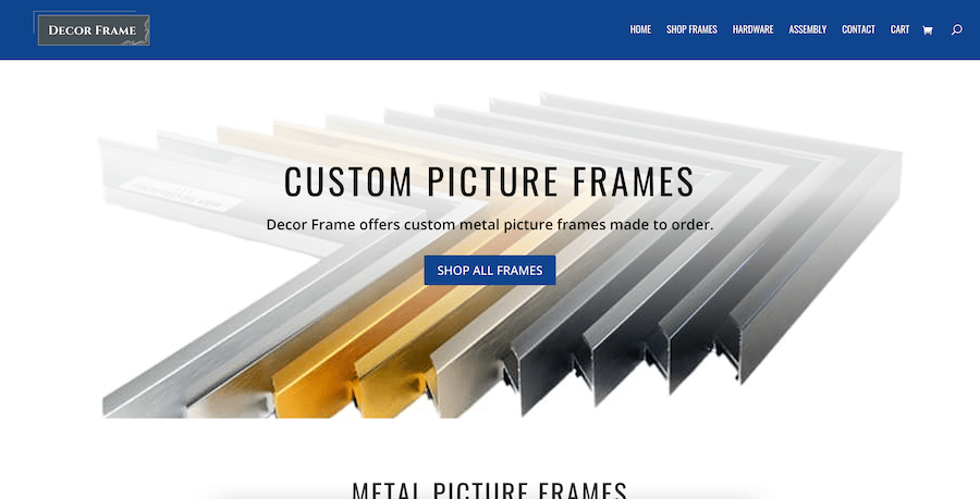 Decor Frame: Michigan Custom Metal Frames