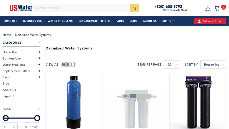 Deionized Water Systems