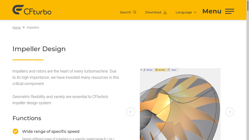Design of impellers of various types