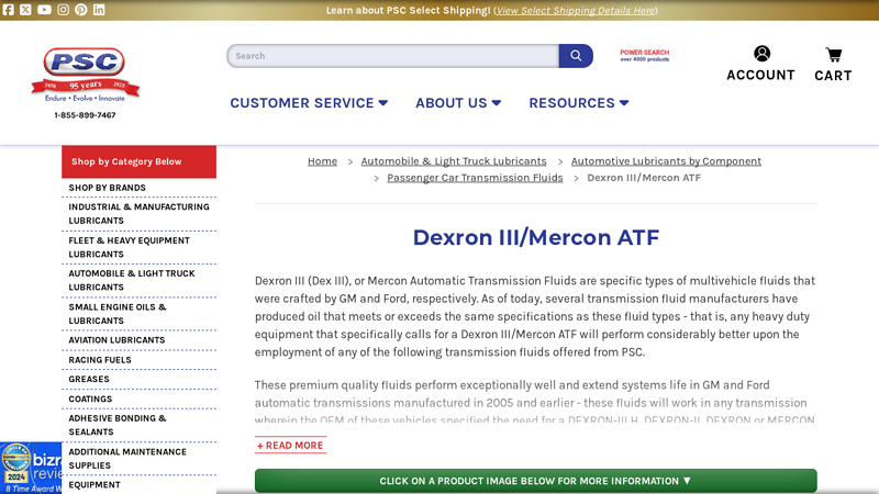Dexron III/Mercon ATF