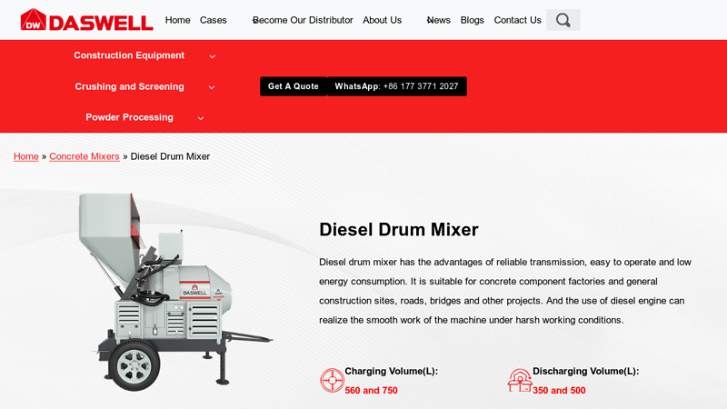 Diesel Drum Mixer