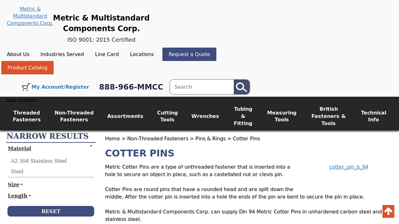 DIN 94 Cotter Pins