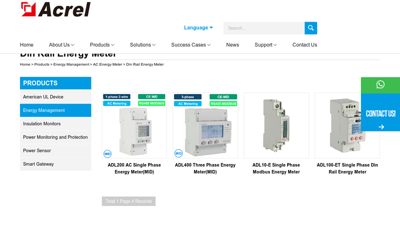 Din Rail energy meter