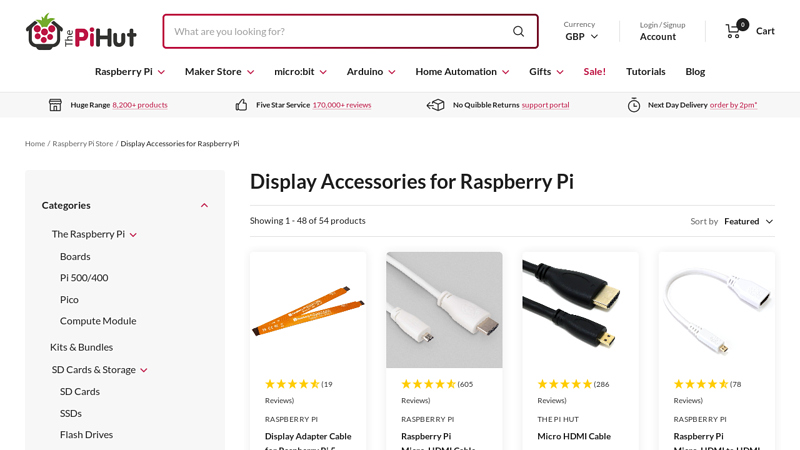 Display Accessories for Raspberry Pi