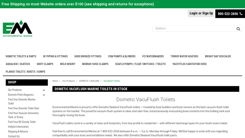 Dometic VacuFlush Toilets