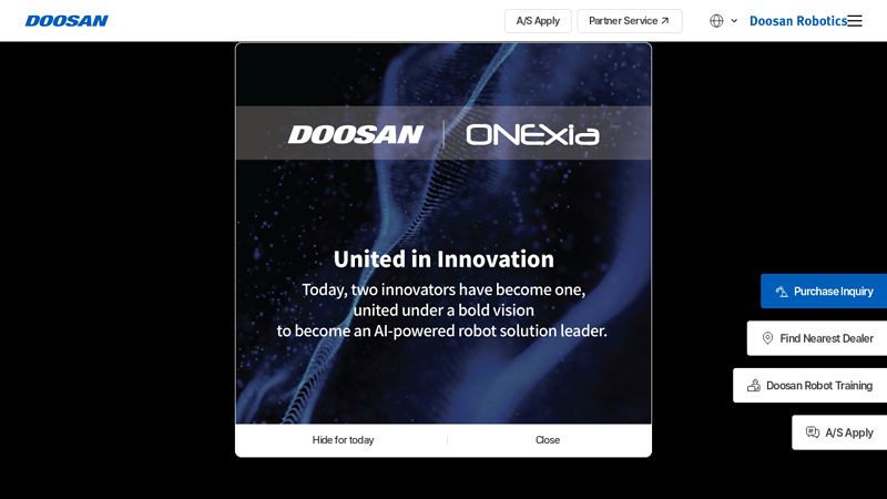 Doosan Robotics AI Powered Solutions