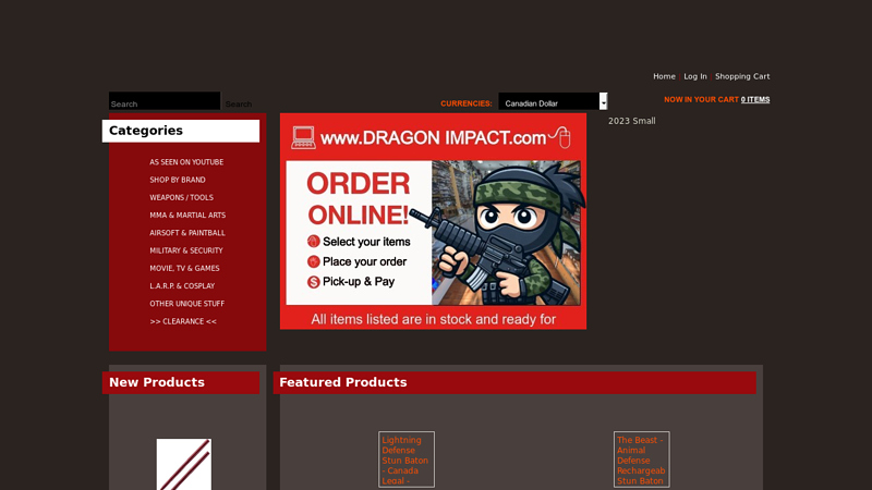 DRAGON IMPACT, MMA, Airsoft, Paintball, Knives, Swords ...