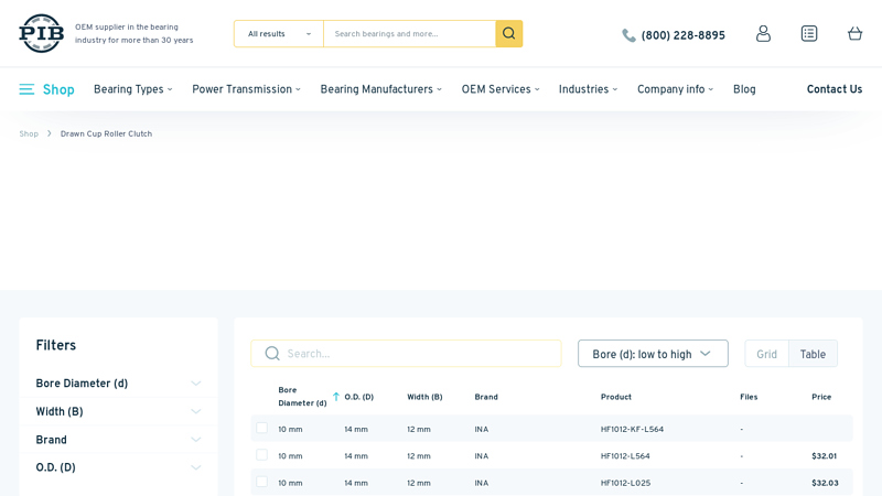 Drawn Cup Roller Clutches