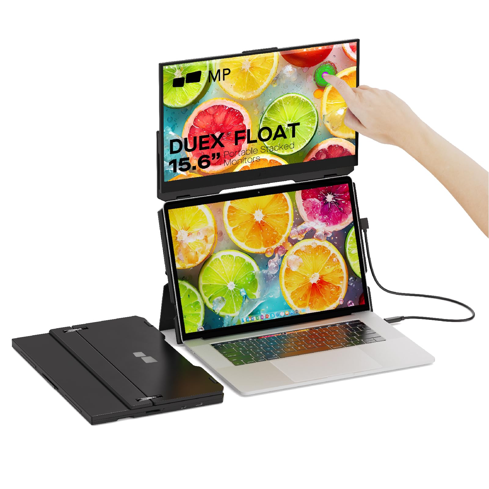 Duex Float Portable Stacked Extra Screen for Laptop