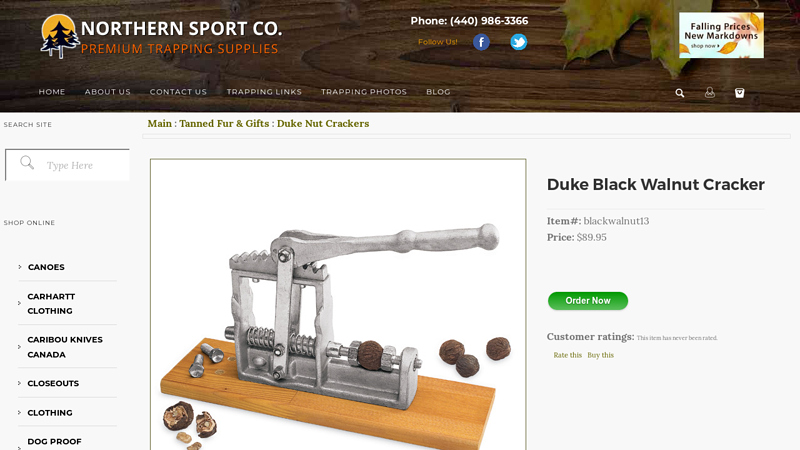 Duke Black Walnut Cracker