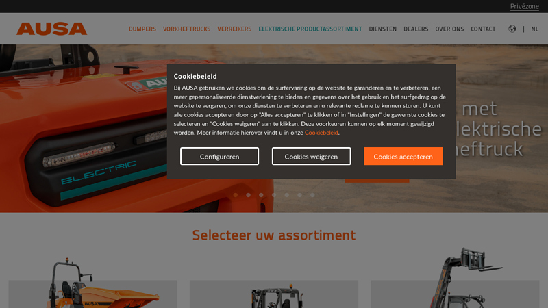Dumpers, forklifts and telehandlers