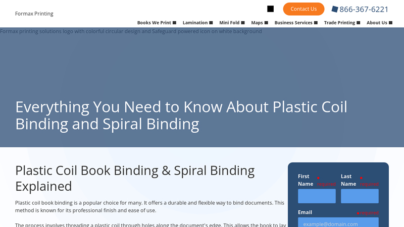 Durable Plastic Coil Book Binding Solutions