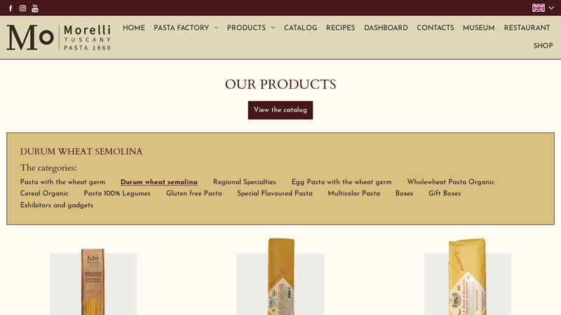 Durum wheat semolina