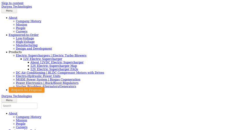 Duryea Electric Supercharger
