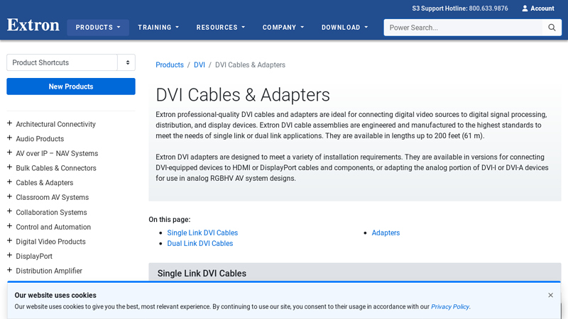 DVI Cables & Adapters