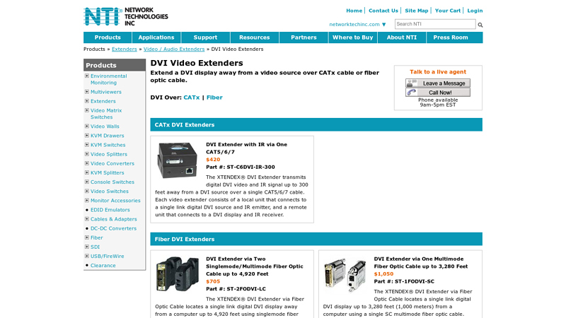 DVI Video Extenders