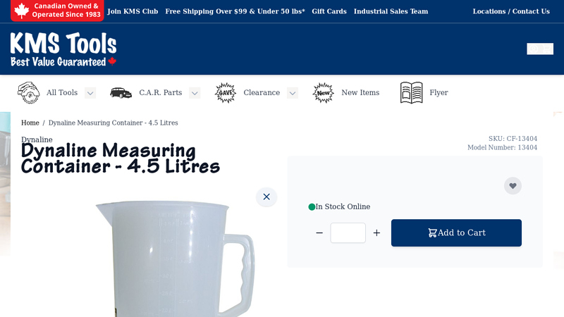 Dynaline Measuring Container