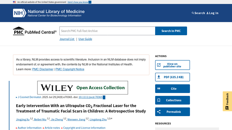 Early Intervention With an Ultrapulse CO2 Fractional Laser for ...