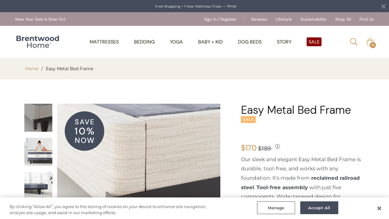 Easy Metal Bed Frame Sale