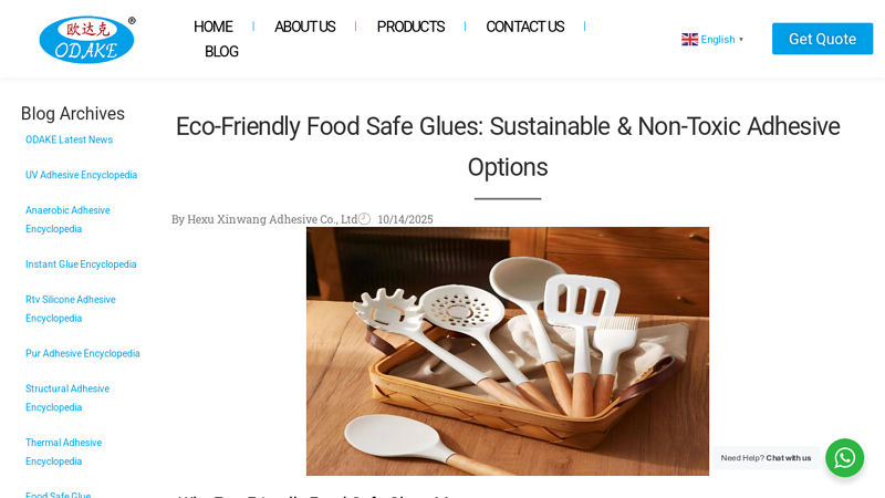 Eco-Friendly Food Safe Glues