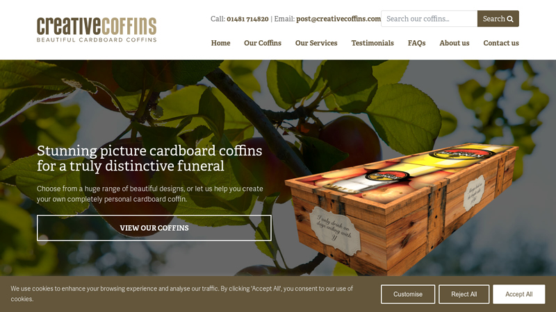 Eco-Friendly Personalised Cardboard Coffins