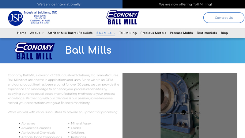 Economy Ball Mill/JSB Industrial Solutions Inc.