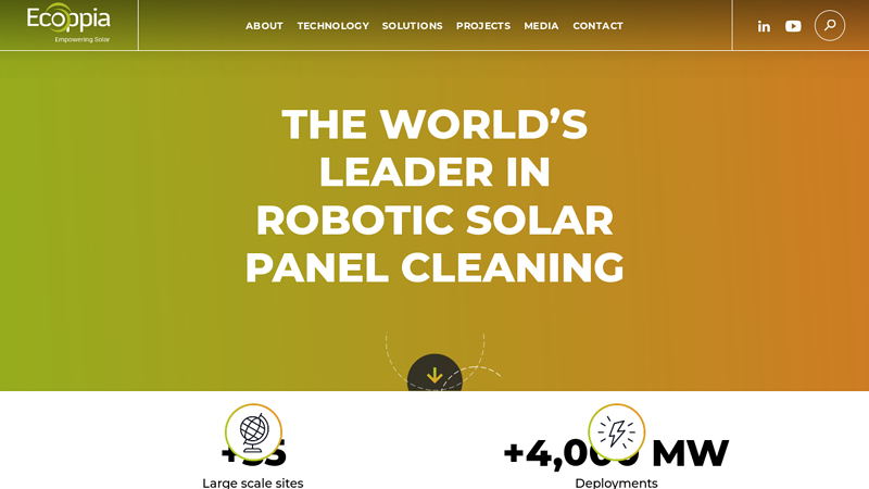 Ecoppia: Robotic Solar Panel Cleaning Services for Utility