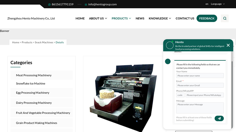 Edible Printer Cake Printing Machine