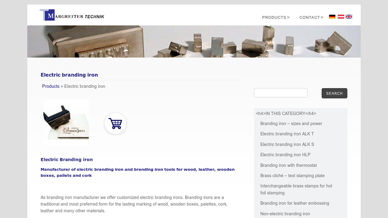 Electric branding iron - Manufacturer of branding iron