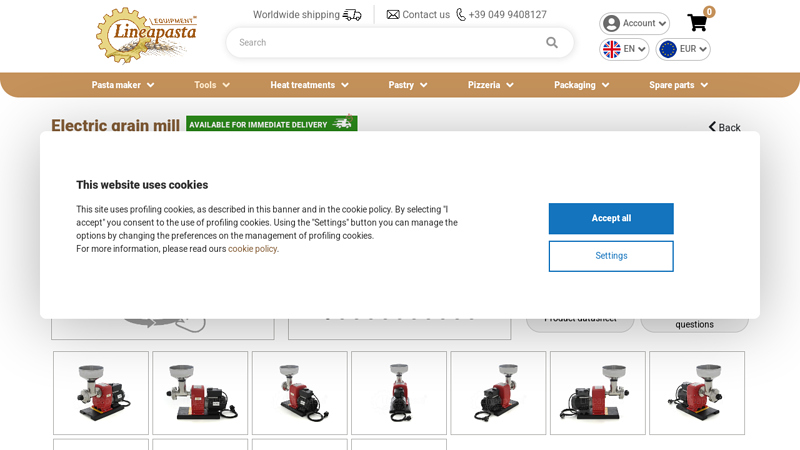 Electric grain mill
