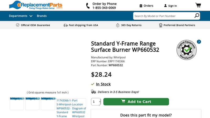 Electric Range Coil Surface El WP660532