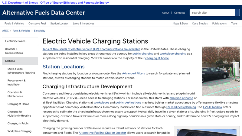 Electric Vehicle Charging Stations