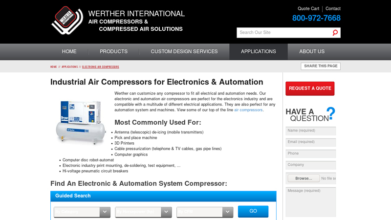 Electronic & Automation Air Compressors