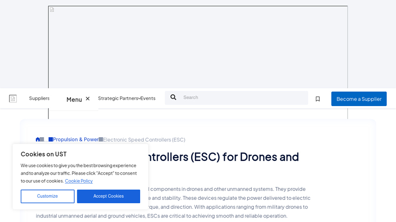 Electronic Speed Controllers (ESC) for Drones and Unmanned ...