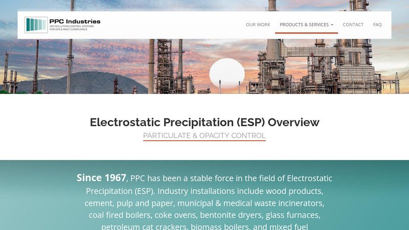 Electrostatic Precipitation (ESP) Overview